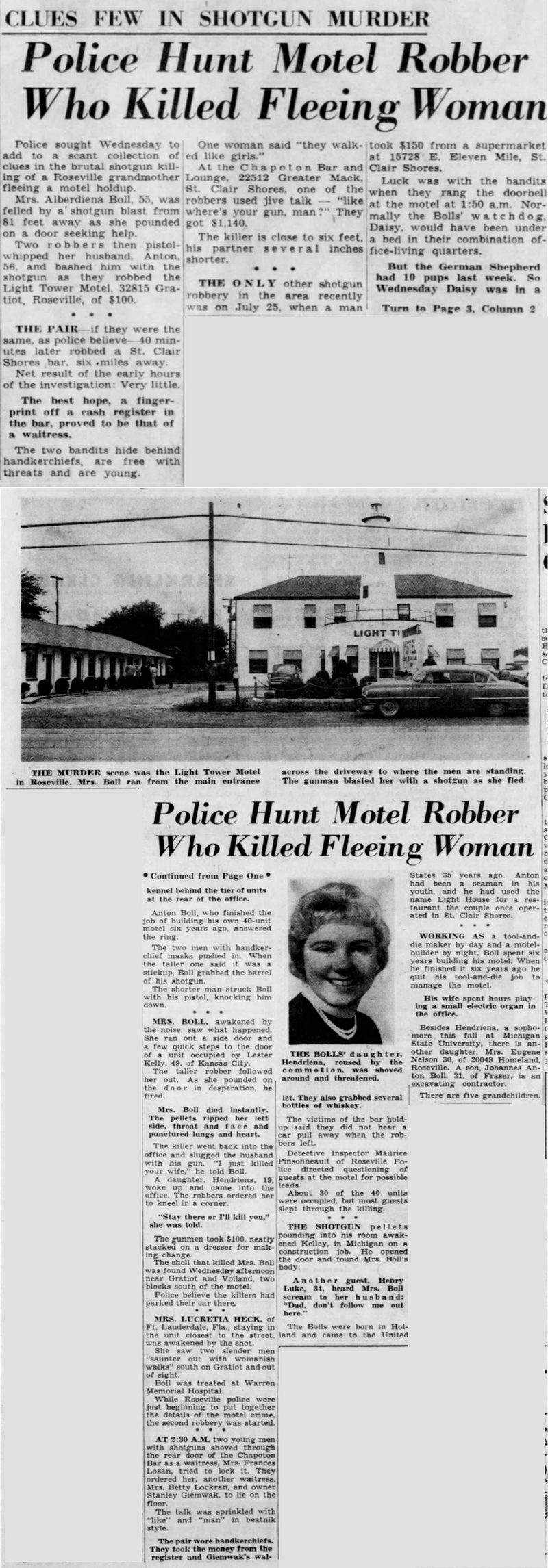 Relax Inn (King Motel, Light Tower Motel) - Detroit Free Press Aug 11 1960 08 11 Page 3